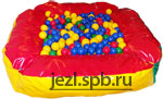 Бассейн сухой квадратный с шариками «ОСТРОВОК» (540 шаров)