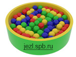 Бассейн сухой круглый с шариками "КОЛЕЧКО" (1080 шаров)